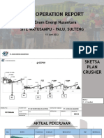 Daily Operation Report Senin, 13 Juni 2022