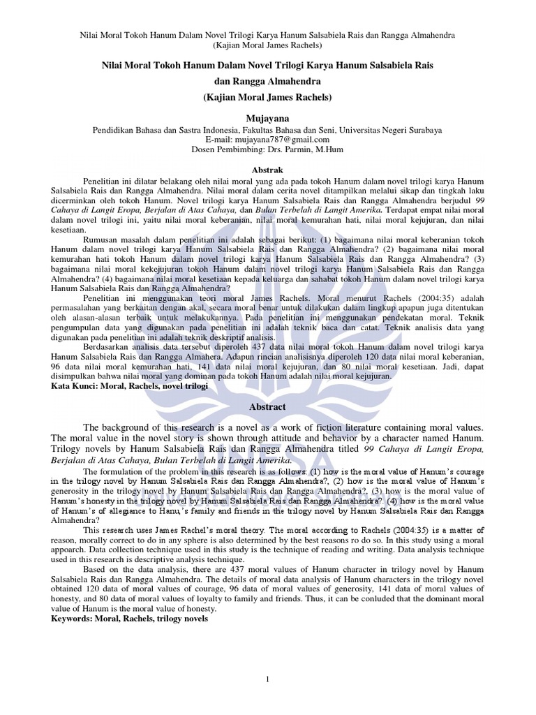Nilai Moral Tokoh Hanum Dalam Novel Tril 5c8b6c21 Pdf