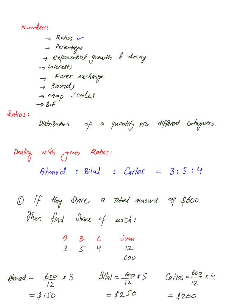 Numbers igcse notes pdf