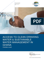 AHK Access To Clean Drinking Water Sustainable Water Management in Ghana 2018