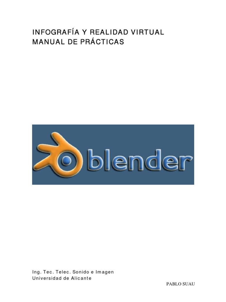 Manual de Prácticas en Blender 3D | PDF | Color | Realidad virtual