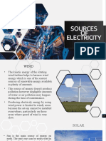 Sources of Electricity: Wind, Solar, Biomass, Hydroelectricity, Nuclear, Natural Gas, Coal