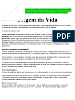 Origem Da Vida - Teoria Da Evolução - 1 Ano