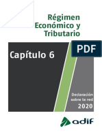 Régimen Económico y Tributario: Declaración sobre la red 2020