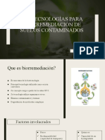 Biotecnologías para Biorremediación de Suelos Contaminados Carolina