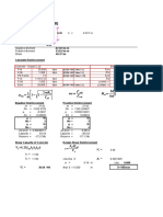 Second floor Beam Reinforcement Calculation