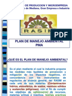 Plan de Manejo Ambiental PMA: Ministerio de Produccion Y Microempresa Viceministerio de Mediana, Gran Empresa e Industria