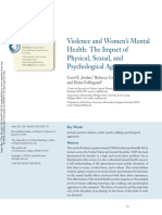 Violence and Women's Mental Health - The Impact of Physical, Sexual and Psychological Aggression