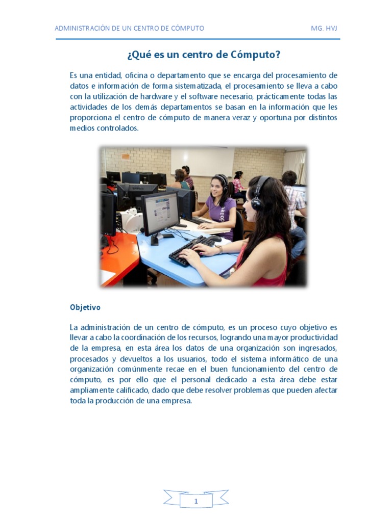 Administración Eficiente de Centros de Cómputo | PDF | Hardware de la ...
