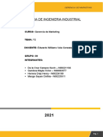 Gerencia de Marketing - Diagnóstico de producto innovador