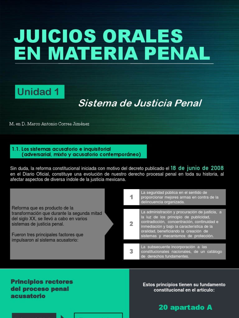 Juicios Orales en Materia Penal | PDF | Procedimiento Criminal