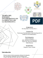 Teoría Del Enfoque Ontosemiótico en La Didáctica de La Matemática