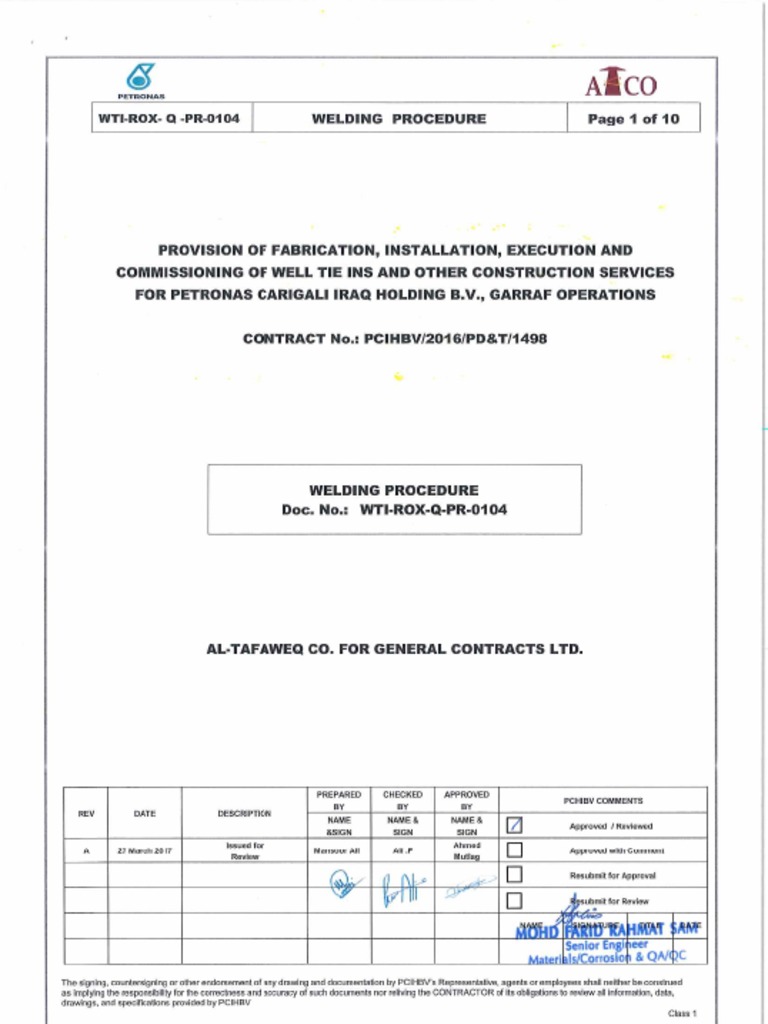 Welding Procedure | PDF