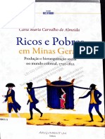 Ricos e Pobres Nas Minas Gerais - Produção e Hierarquização Social No Mundo Colonial 1750-1822 (Carla Maria Carvalho de Almeida)