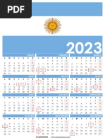 Calendario 2026 Argentina con Feriados | PDF