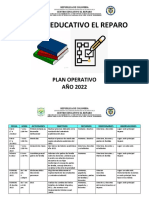 Cronograma de Actividades Año 2022..