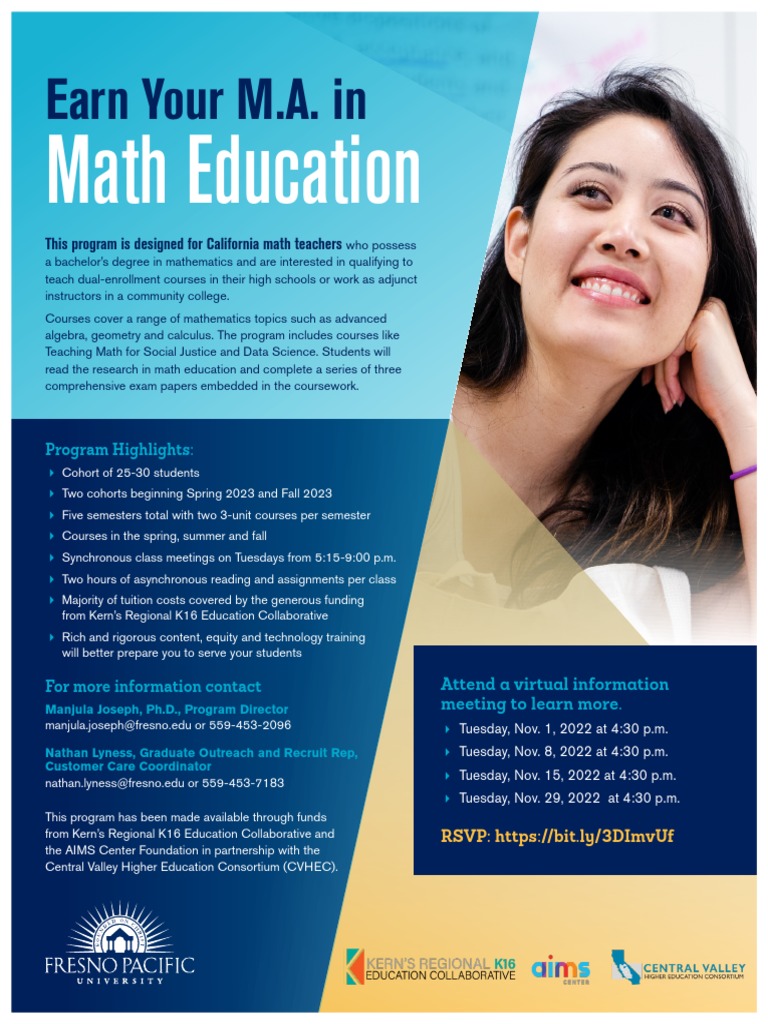 Soe Math Ed Fall 2022 Digital Flyer Final | PDF | Social Science