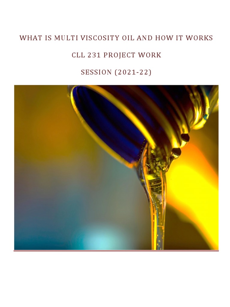 WHAT IS MULTI VISCOSITY OIL and HOW IT WORKS PDF