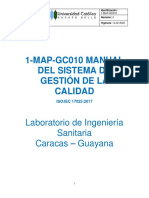 Manual del Sistema de Gestión de Calidad ISO/IEC 17025