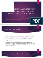 A Presentationon Difference Between Blue Collar and White