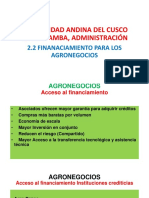 2.2 Financiamient Agronegocios