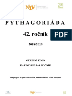 Pythagoriada 2019 Okresni Kolo