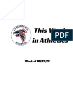 This Week in Athletics 08 - 22 - 22