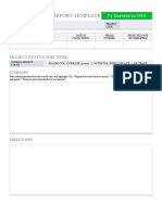 Project Status Report Template