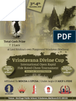 Vrindavana Divine Cup 2022 Details