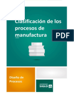 5 - Clasificación de Los Procesos de Manufactura