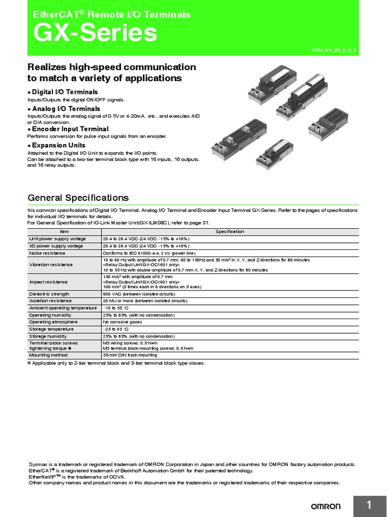 Controller GX IO DS EN 202006 P066-E1-02 | PDF | Power Supply | Bipolar ...