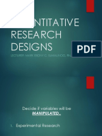 Quantitative Research Design