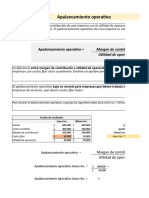 Hoja Ejercicio 15 - Apalancamiento Operativo