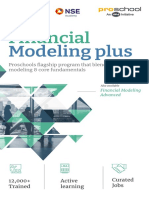 Financial Modeling Advanced Brochure