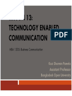 Lesson 13-Technology Enabled Communication