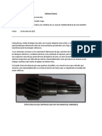 Informe - Técnico - EJE CENTRAL DE CAJA DE TRANSFERENCIA DE DUMPER ELECTRICO