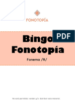Bingo Fonotopía - Fonema R