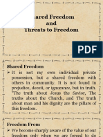 Shared Freedom and Threats To Freedom Report