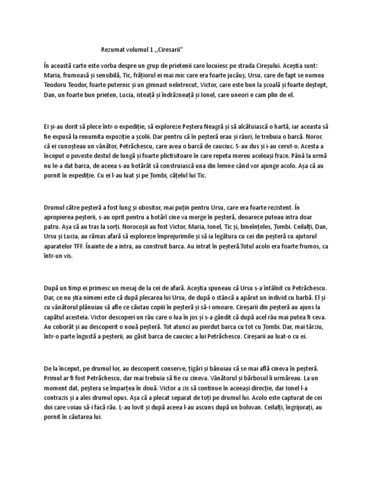 2 Loturi Rezumat Rezumat CIresarii Vol 1 | PDF