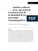 La Semiótica Cultural y Tensiva: Operación de Reconstrucción de La Identidad de Los Personajes Cinematográficos