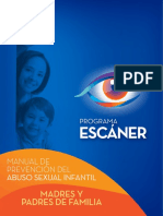 Programa Escaner - Manual de Prevención Del Abuso Sexual Infantil. Madres y Padres de Familia