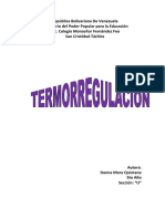 Trabajo de Termorregulacion