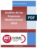 Empresa Multiservicios-Análisis Sindical y Convenios de GUT FESCMC-2016