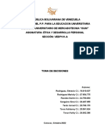 Toma de Decisiones - Grupo 3 Sección A