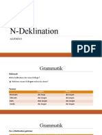 Deutschkurs 17 - N-Deklination