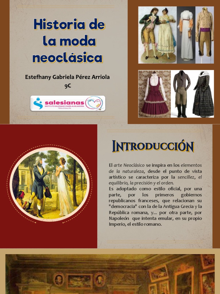 Historia de La Moda Neoclásica | PDF | Ropa | Softlines (venta minorista)