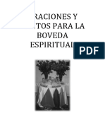 Atencion y Oraciones para La Boveda Espiritual