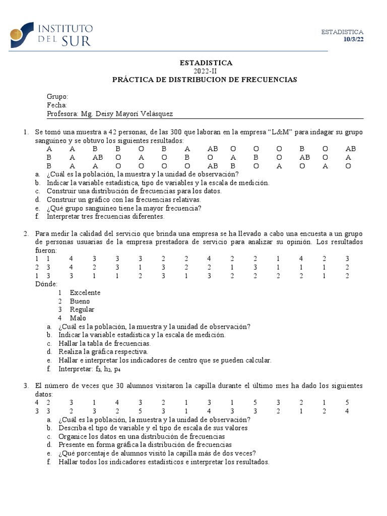 PRACTICA - 1 - DE - LABORATORIO Sol | PDF | Estadísticas | Science