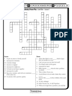 Crossword Y9 Lesson - 7