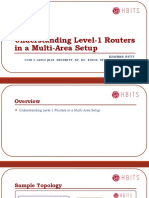 9 Level 1RoutersinaMulti AreaIS ISNetwork